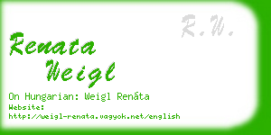 renata weigl business card